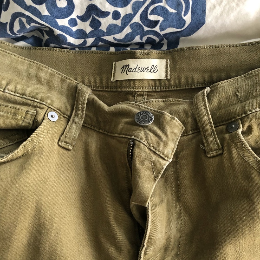 Madwell green crop pants
